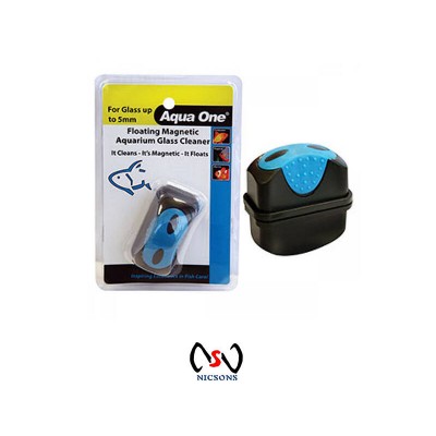 Aqua One Floating Magnet Cleaner (S) For Up 5mm Glass