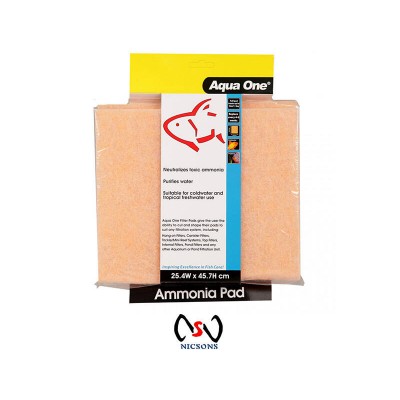 Aqua One Ammonia Pad - Self Cut Filter Pad 25.4x45CM