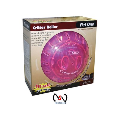 Pet One Critter Roller Rat Exercise Ball Toy 27CM