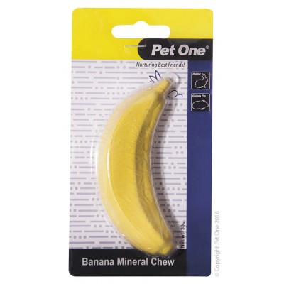 Pet One Mineral Chew Banana For Rabbit Rat Mice Guinea Pig