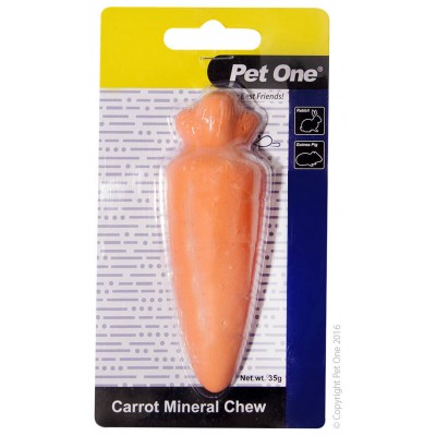 Pet One Mineral Chew Carrot For Rabbit Rat Mice Guinea Pig