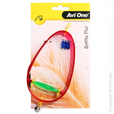 Avi One Bird Toy - Swing With Perch And Bell 21cm