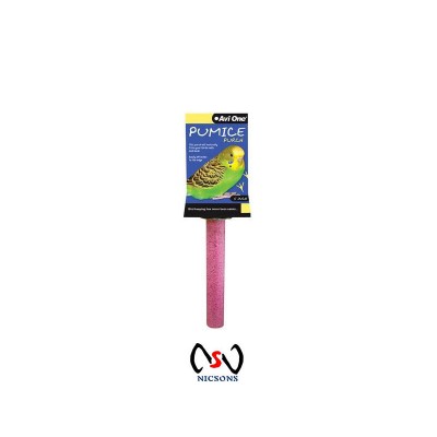 Avi One Pumice Perch For Birds - 5in Light Pink