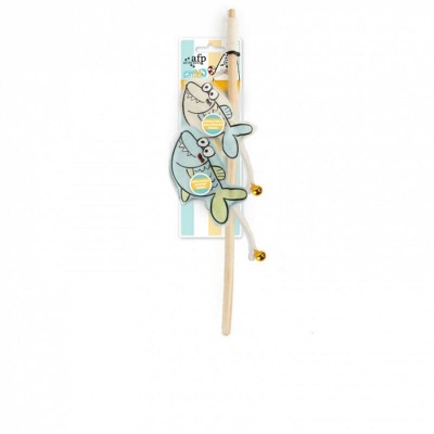 AFP Catnip Cat Toy Catoon Wand Fishes
