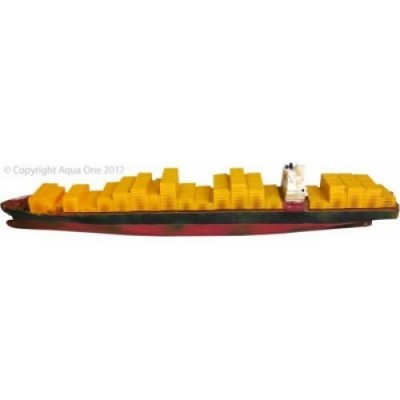 Aqua One Ornament Fish Decoration- Cargo Ship 32.5x5.7x8.8cm