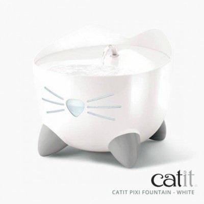 Catit Pixi Cat Water Drinking Fountain White