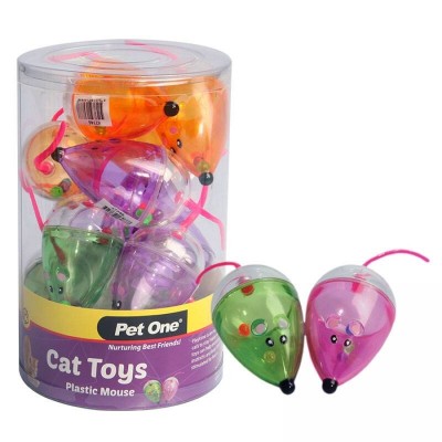 Pet One Cat Toy Plastic Mouse 7cm
