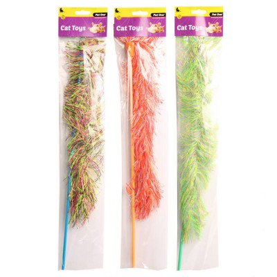 Pet One Cat Toy Wand Tail With Bell 46cm