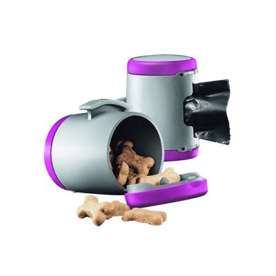 Flexi Vario Multi Box for Dog Treats / Poop Bags Pink