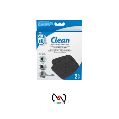 Catit Hooded Cat Pan Replacement Carbon Filters - 2 pack