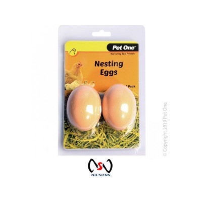 Pet One Nesting Eggs For Hens 2PK