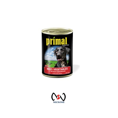 Primal Dog Food Beef And Vegetables Can 390g