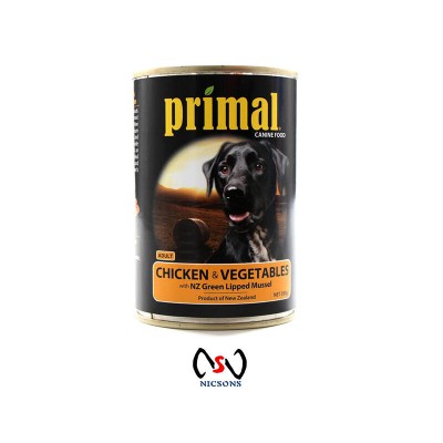 Primal Dog Can Food Chicken And Vegetables 390g