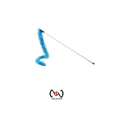 ALLPET Cat Toy Teaser Wand With Feather Blue