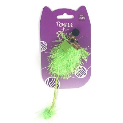 Allpet Pounce N Play Green Mouse Cat Toy