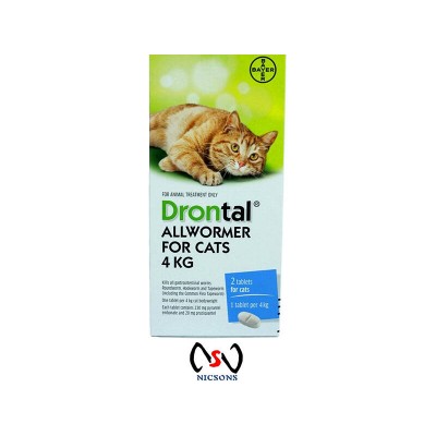 DRONTAL ALL WORMER ELLIPSOID FOR CATS 4KG