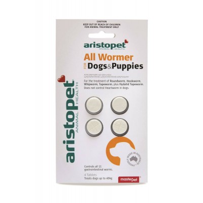 Aristopet All Wormer for Dog And Puppies 4pk (1 tablet per 10kg)