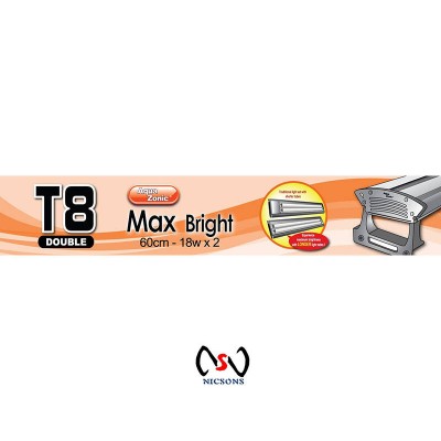 Aqua Zonic Max Bright 60cm 18w Double Lighthood T8