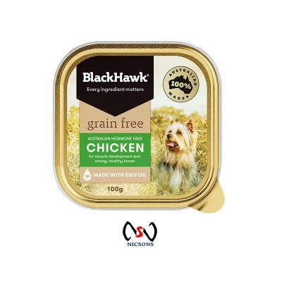 BlackHawk Dog Food Wet Grain Free Chicken 100gms