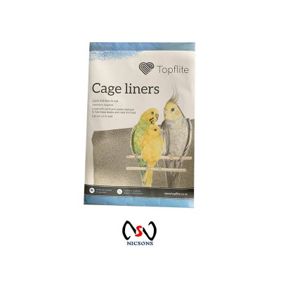 Topflite Bird Cage Liners With Sand And Oyster Shell Grit 5pk