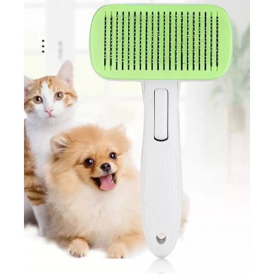 Dog Grooming Comb Shedding Thick Needle Brush-Green