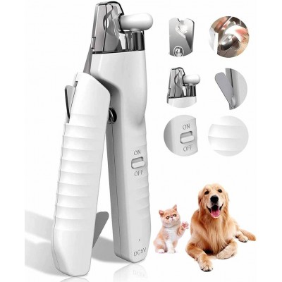 Dog Cat Nail Clippers LED Light Nail Clippers With Nail File