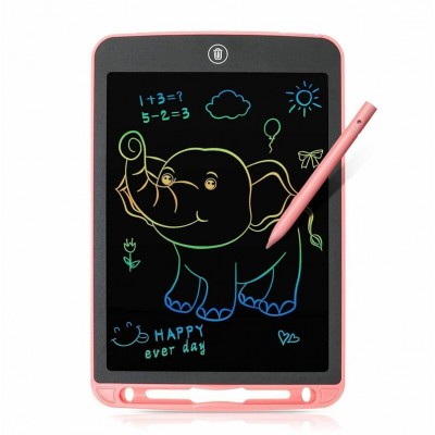 LCD Electronic Writing And Drawing Doodle Board For Children 12 Inch Pink