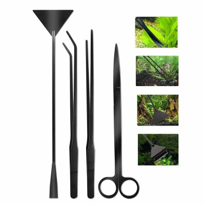 Aquarium Tool Set For Aquascaping And Cleaning 4PC