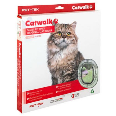 Catwalk Glass Fitting Standard Cat Door