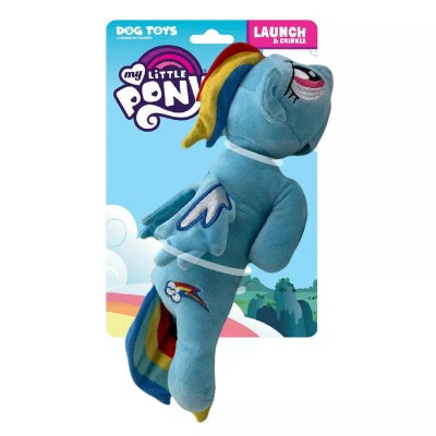 Hasbro Launch & Crinkle Squeaky Dog Toy My Little Pony Launcher