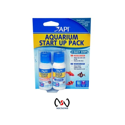 API Aquarium Start Up Pack (Stress Coat 30ml+ Quick Start 30ml)