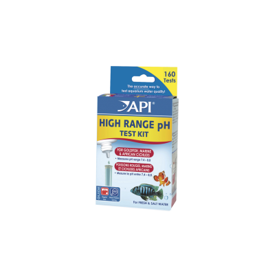 API Aquariums High Range PH Test Kit - For Fresh & Salt Water