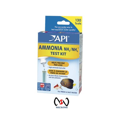 API Ammonia Test - For fresh & salt water 130 Tests