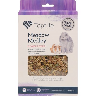 Topflite Rabbit And Guinea Pigs Treat Meadow Medley Flower Power 120g