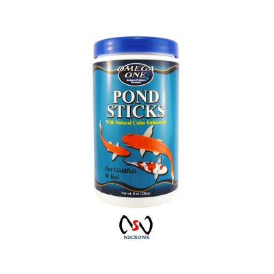 Omega One Pond Sticks Fish Food For Goldfish & Koi 226g