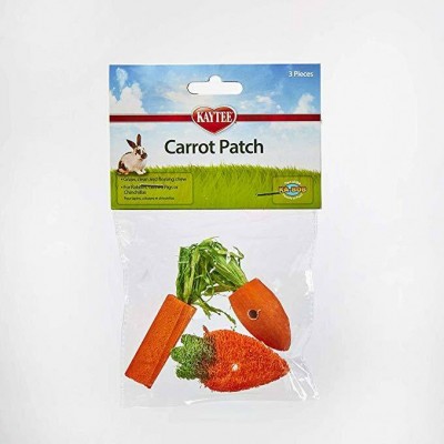 Kaytee Rabbits Guinea Pigs Chinchillas Chew Toy Carrot Patch 3pk