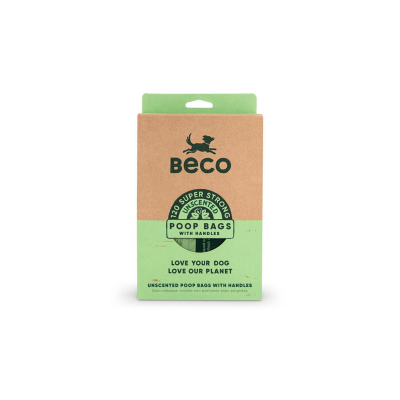 Beco 100% Recycled Dog Poo Bags With Handle 120pk