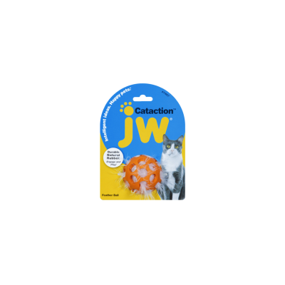 JW Cat Toy Cataction Feather Ball