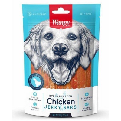 Wanpy Dog Treat Chicken Jerky Bar 100g